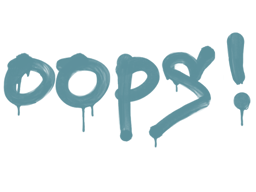 Sealed Graffiti | Oops (Wire Blue)