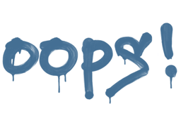 Sealed Graffiti | Oops (Monarch Blue)