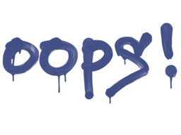 Sealed Graffiti | Oops (SWAT Blue)