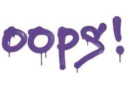 Sealed Graffiti | Oops (Monster Purple)
