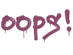 Sealed Graffiti | Oops (Princess Pink)