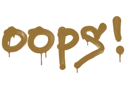 Sealed Graffiti | Oops (Desert Amber)