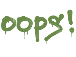 Sealed Graffiti | Oops (Battle Green)