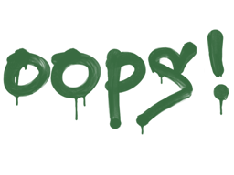 Sealed Graffiti | Oops (Jungle Green)