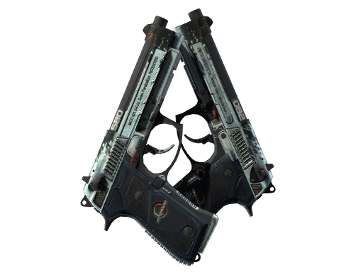 StatTrak™ Dual Berettas | Dezastre (Battle-Scarred)