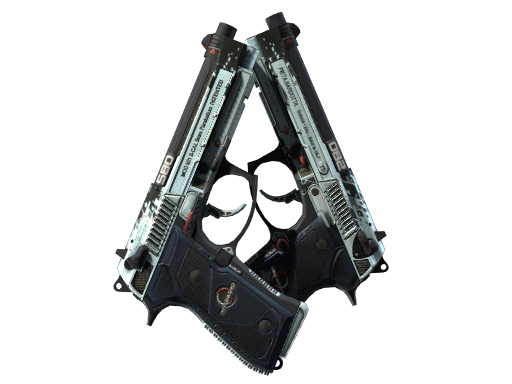StatTrak™ Dual Berettas | Dezastre (Field-Tested)