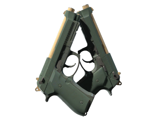 Dual Berettas | Contractor (Well-Worn)