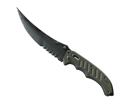★ Flip Knife | Damascus Steel (Battle-Scarred)