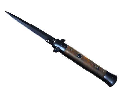 ★ Stiletto Knife | Blue Steel (Battle-Scarred)