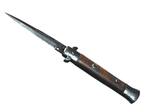★ Stiletto Knife | Damascus Steel (Field-Tested)