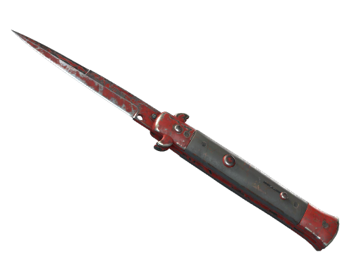 ★ Stiletto Knife | Crimson Web (Battle-Scarred)