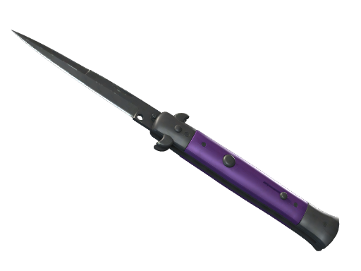 ★ Stiletto Knife | Ultraviolet (Well-Worn)