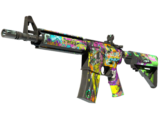 StatTrak™ M4A4 | In Living Color (Battle-Scarred)