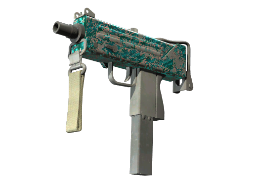 MAC-10 | Malachite (Battle-Scarred)