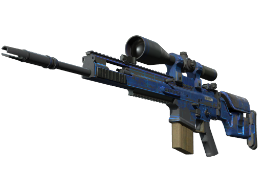 StatTrak™ SCAR-20 | Blueprint (Battle-Scarred)
