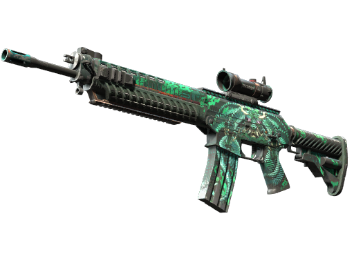 StatTrak™ SG 553 | Dragon Tech (Field-Tested)