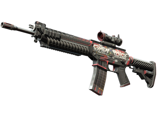StatTrak™ SG 553 | Cyberforce (Well-Worn)