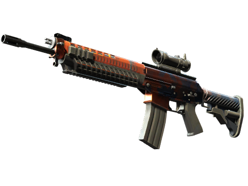 StatTrak™ SG 553 | Danger Close (Minimal Wear)