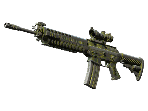 Souvenir SG 553 | Gator Mesh (Battle-Scarred)