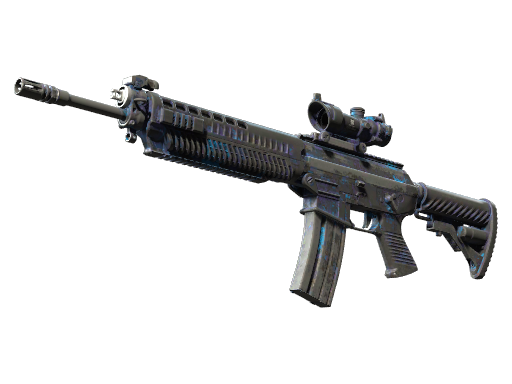 StatTrak™ SG 553 | Aloha (Battle-Scarred)