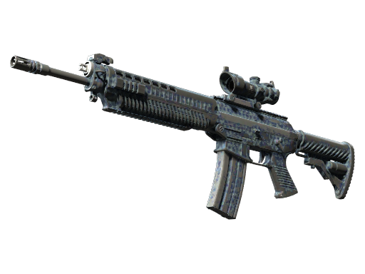 Souvenir SG 553 | Waves Perforated (Battle-Scarred)