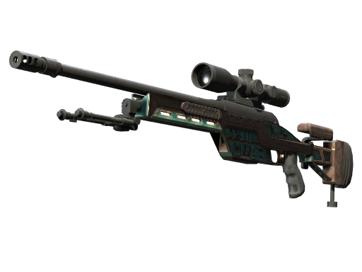 SSG 08 | Azure Glyph (Battle-Scarred)